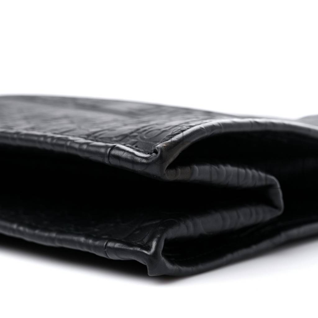 D*or oblique calfskin embossed large book tote black (42*34*18.4cm)