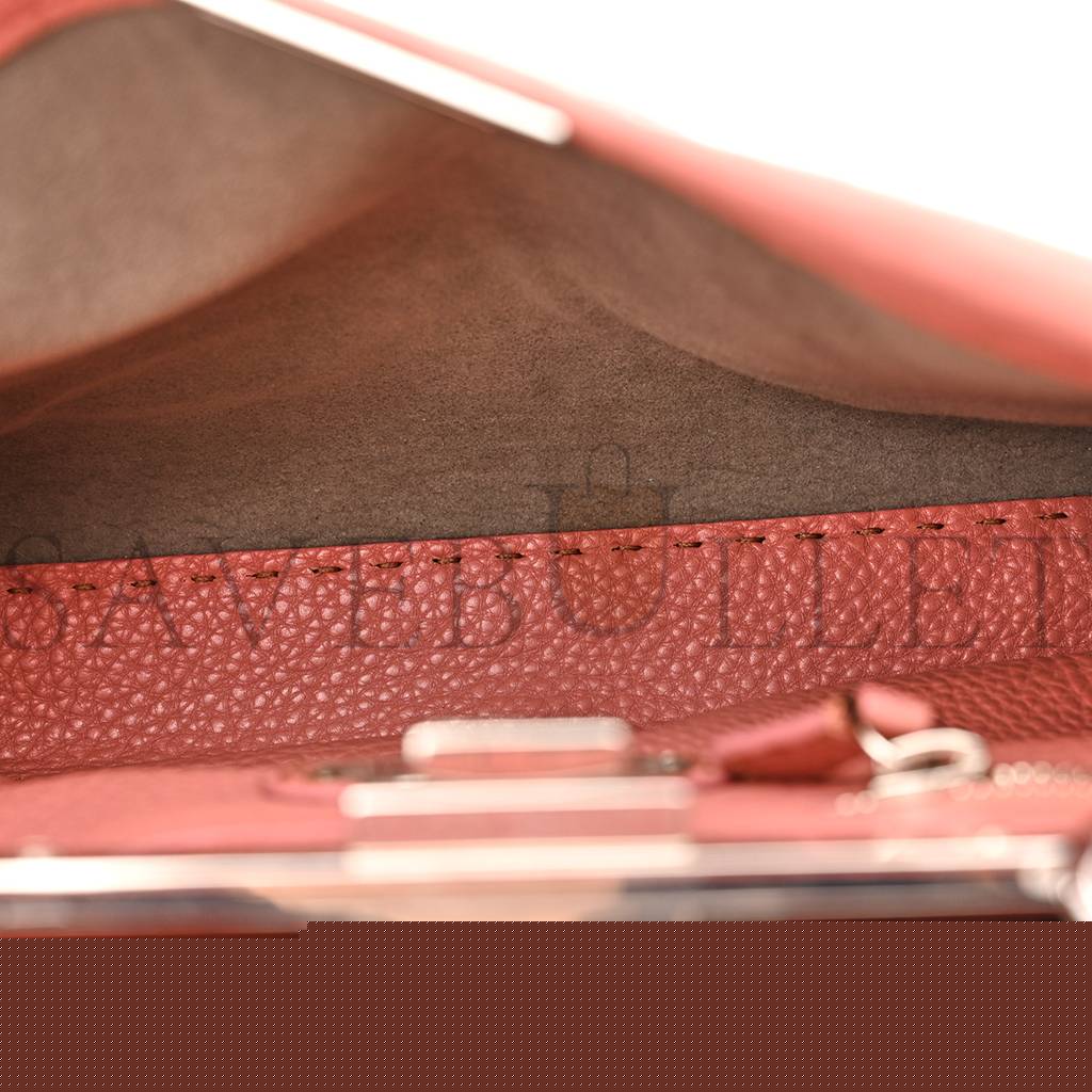 F**di cuoio romano selleria elaphe lace up medium peekaboo iconic satchel make up taupe (34*25*13cm)