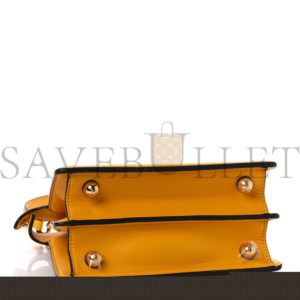 F**di shiny nappa petite peekaboo i see u satchel mimosa (20*15*9cm)