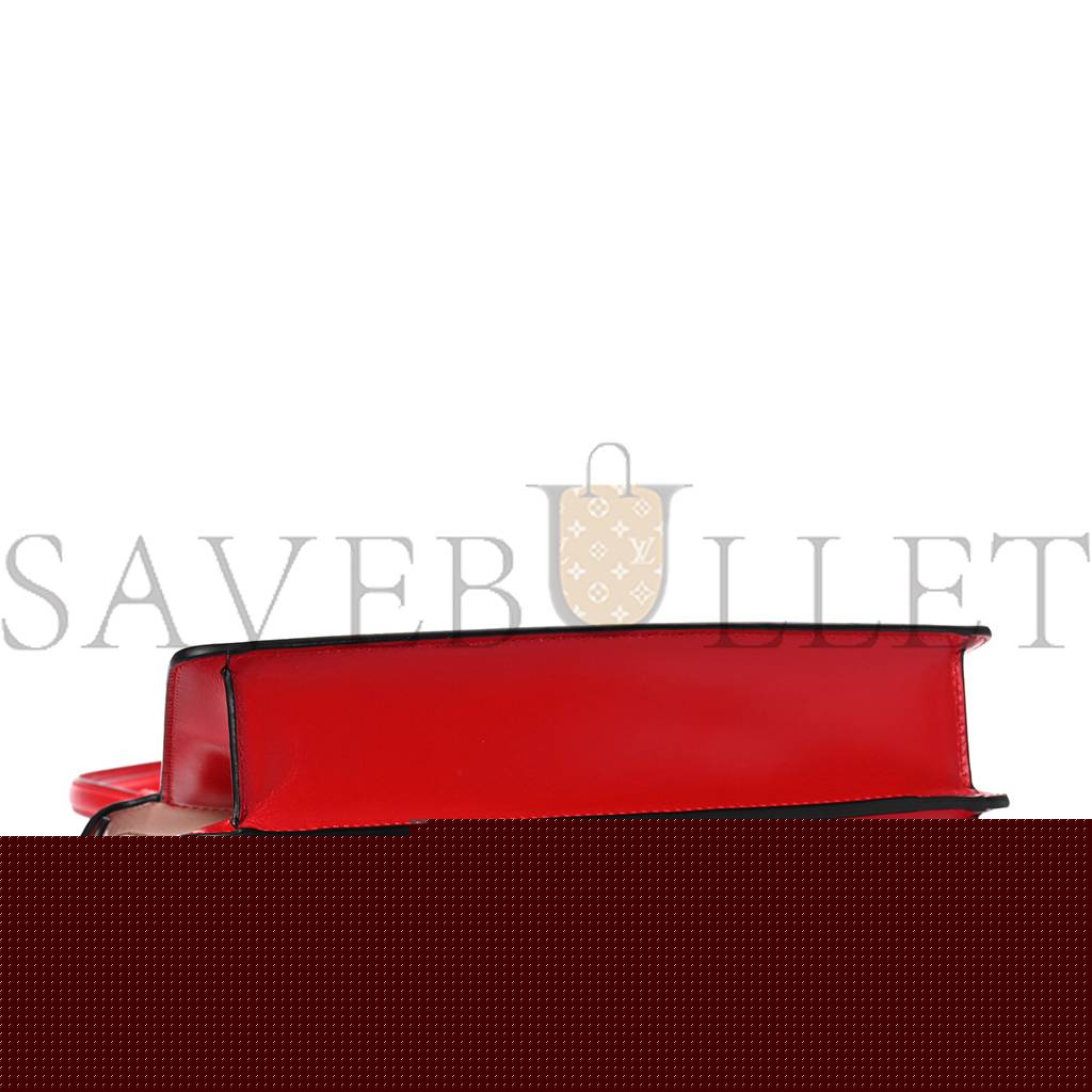 F**di vitello king luxor shiny nappa medium peekaboo i see u east west satchel fuoco light rose (29*18*10cm)