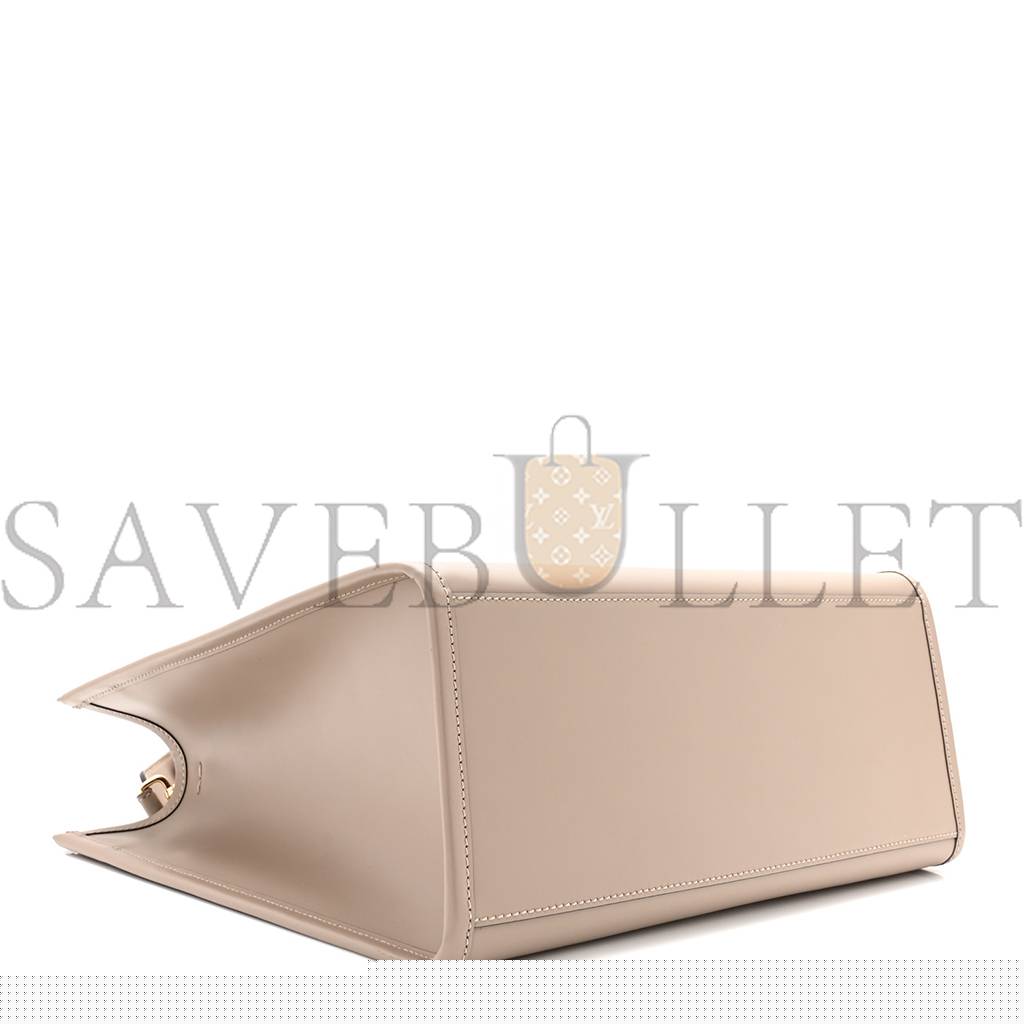 F**di vitello king plexiglass logo embossed medium F**di sunshine shopper tote tortora (36*30*16cm)