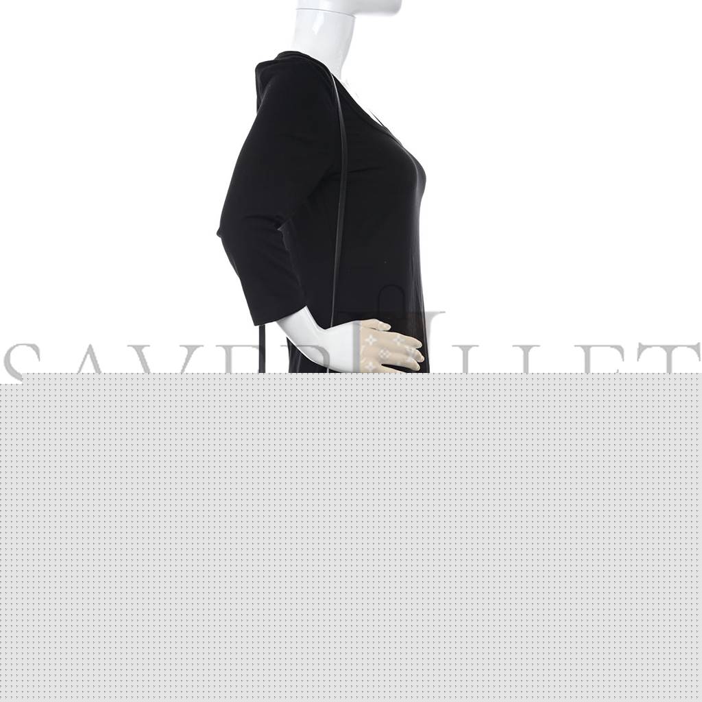 F**di vitello king plexiglass logo embossed mini by the way top handle boston bag black (18*10*9cm)